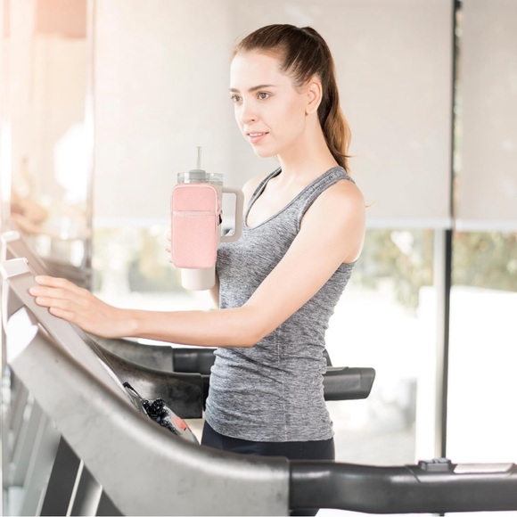 NWOT Coral Colored Storage Pouch for Stanley and Other Branded Modern Tumbler - Picture 6 of 12